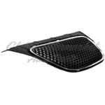 GRILLE RH UPPER MATTE-DARK GRAY W/CHROME MLDG — photo 3