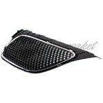 GRILLE LH UPPER MATTE-DARK GRAY W/CHROME MLDG — photo 2