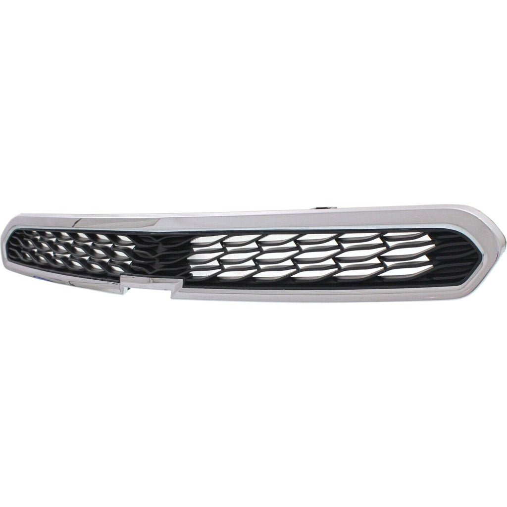 GRILLE UPPER MATT-BLACK W/CHROME MLDG W/O FOG HOLE LS/LT