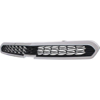 GRILLE UPPER MATT-BLACK W/CHROME MLDG W/O FOG HOLE LS/LT