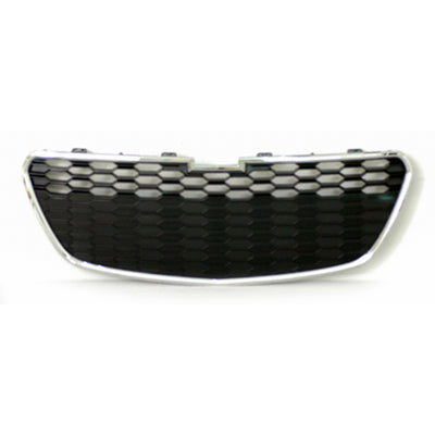 GRILLE LOWER MATT-BLACK W/CHROME MLDG W/FOG LAMP HOLE