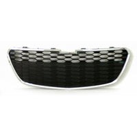 GRILLE LOWER MATT-BLACK W/CHROME MLDG W/FOG LAMP HOLE