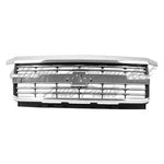 GRILLE W/CHROME MOULDING MATTE DARK GRAY — photo 1