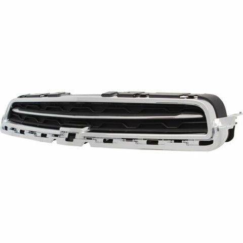GRILLE UPPER KOREA BUILT BLACK W/CHROME MOULDING