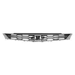 GRILLE UPPER MATTE BLACK HONEYCOMB W/LOWER CHROME MOULDING/CENTER CHROME MOULDING W/O RS PKG