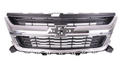 GRILLE MATTE DARK GRAY W/CHROME FRAME BASE/LT/WT MODEL