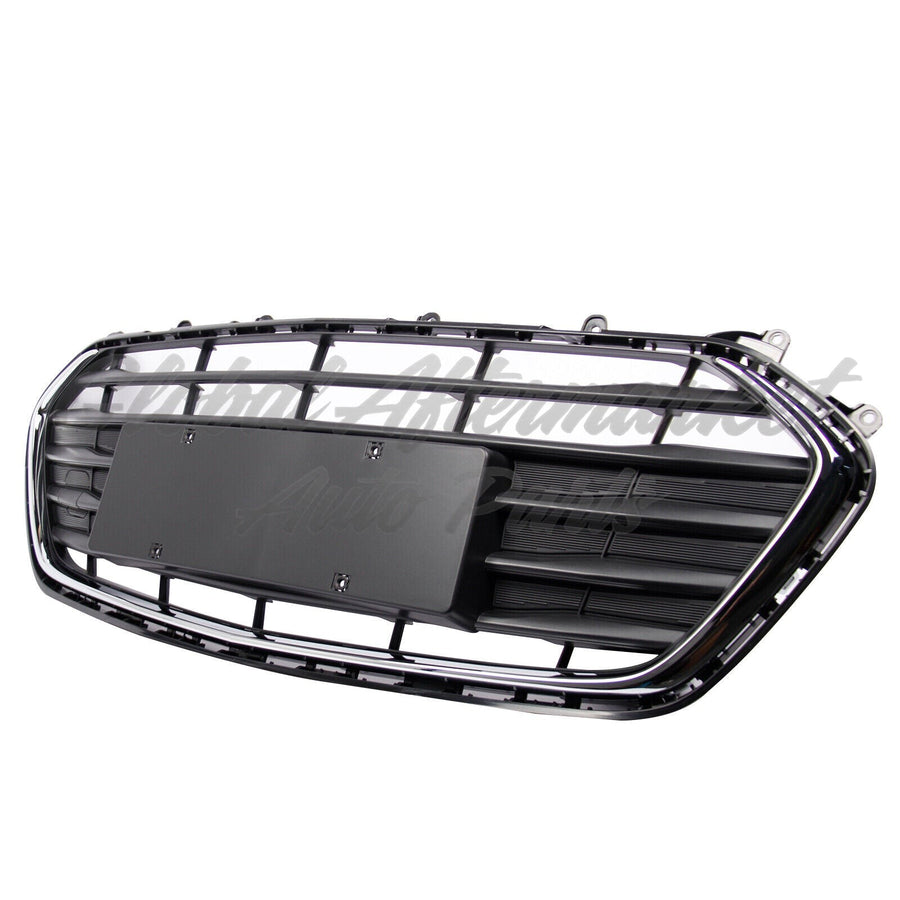 GRILLE UPPER BLACK W/CHROME BAR MEXICO BUILT