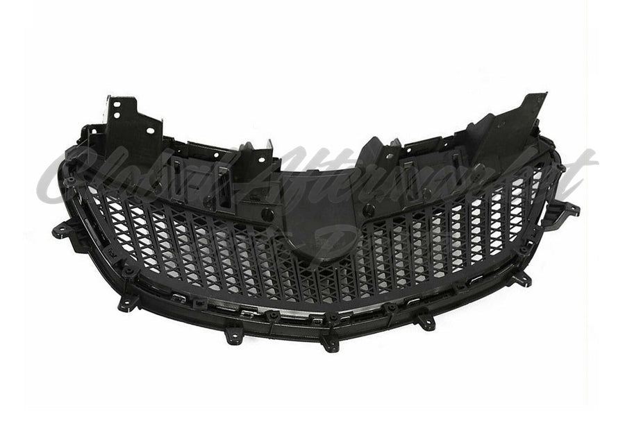 GRILLE BLACK W/CHROME INNER/OUTER MOULDING INCLUDES UPPER MOUNT PANEL