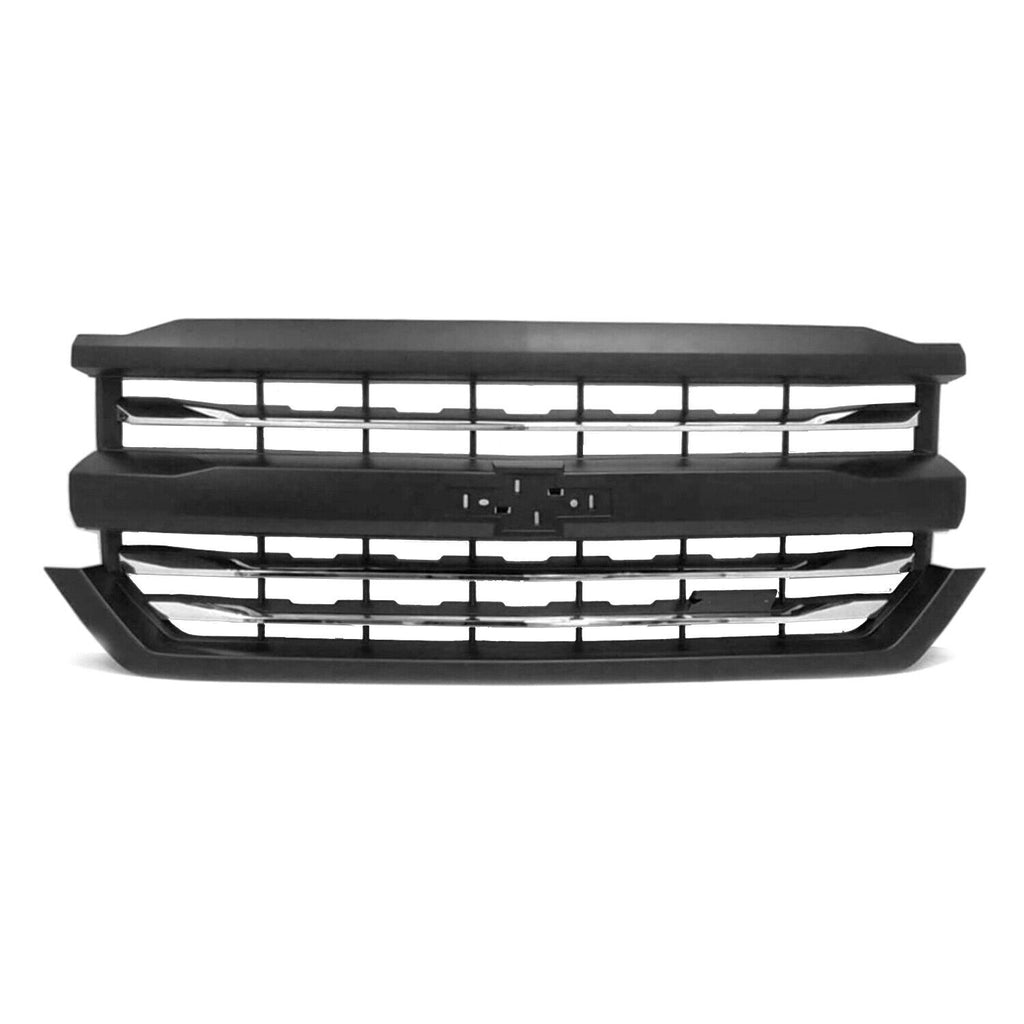 GRILLE FR PTM W/BLACK SLOTTED BACKGROUND /3 CHROME BARS