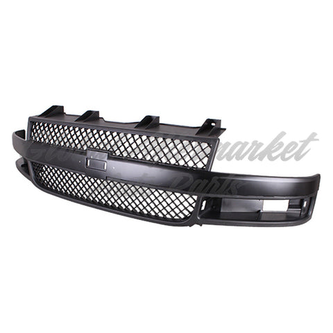 GRILLE FR BLACK/MATTE DARK GRAY MESH STYLE / COMPOSITE HEAD LAMP W/O EMBLEM