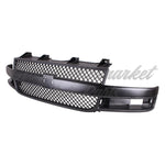 GRILLE FR BLACK/MATTE DARK GRAY MESH STYLE / COMPOSITE HEAD LAMP W/O EMBLEM — photo 1