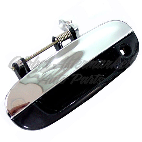 DOOR HANDLE FR LH OUTER BLACK/CHROME (W/KEY HO)