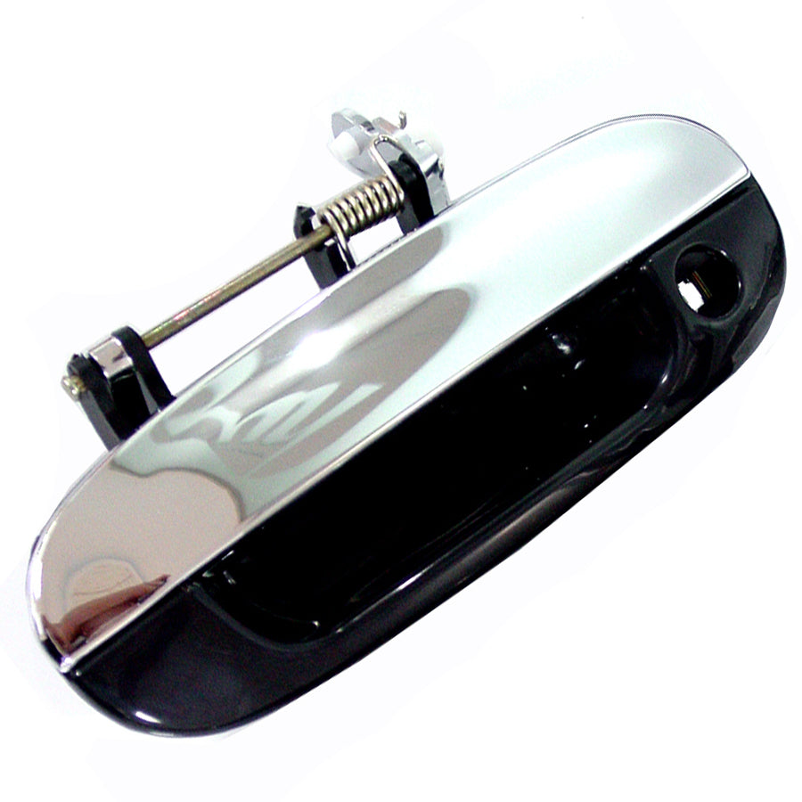 DOOR HANDLE FR LH OUTER BLACK/CHROME (W/KEY HO)