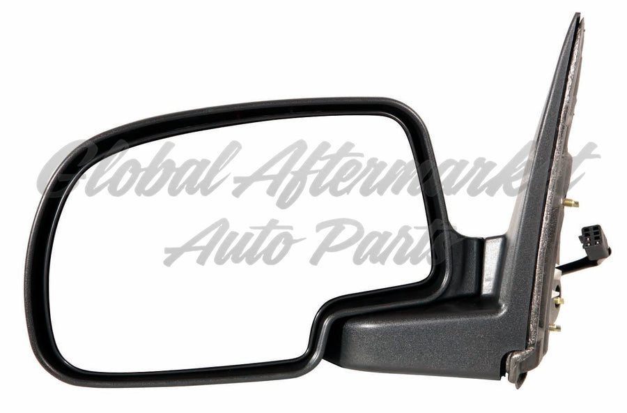 DOOR MIRROR LH POWER CHROME STANDARD STYLE MANUAL FOLDING