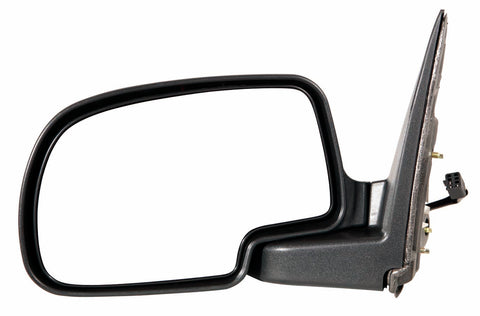 DOOR MIRROR LH POWER CHROME STANDARD STYLE MANUAL FOLDING
