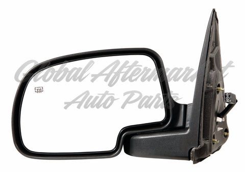 DOOR MIRROR LH POWER HTD W/MANUAL FOLDING W/PUDDLE LAMP TEXTURED W/SMOOTH CAP W/OFF ROAD