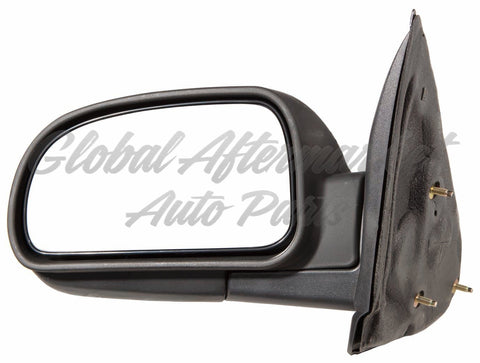 DOOR MIRROR LH MANUAL FOLDING BLACK