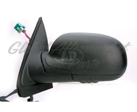 DOOR MIRROR LH POWER HTD W/O SIGNAL MANUAL FOLDING BLACK STD