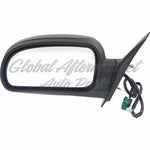 DOOR MIRROR LH POWER HTD W/O SIGNAL MANUAL FOLDING BLACK STD — photo 2