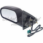 DOOR MIRROR LH POWER HTD W/O SIGNAL MANUAL FOLDING BLACK STD — photo 3