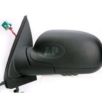 DOOR MIRROR LH POWER HTD W/O SIGNAL MANUAL FOLDING BLACK STD