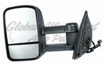 DOOR MIRROR LH POWER HTD TEXTURED TRAILER TOW TYPE TELESCOPIC W/SIGNAL MANUAL FOLDING — photo 1