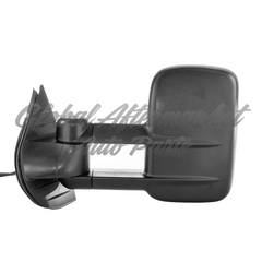 DOOR MIRROR LH POWER HTD TEXTURED TRAILER TOW TYPE TELESCOPIC W/SIGNAL MANUAL FOLDING