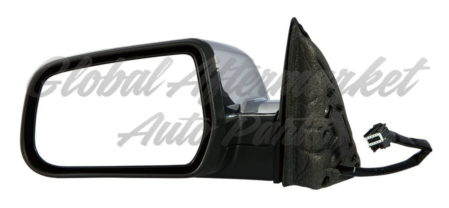 DOOR MIRROR LH POWER HTD CHROME