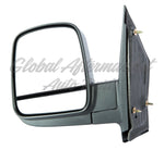 DOOR MIRROR LH MANUAL BLACK TEXTURED DUAL GLASS — photo 1