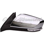 DOOR MIRROR LH POWER HTD W/SIGNAL/PUDDLE W/O DIMMING GLASS CHROME — photo 1