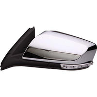 DOOR MIRROR LH POWER HTD W/SIGNAL/PUDDLE W/O DIMMING GLASS CHROME