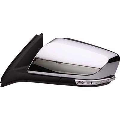 DOOR MIRROR LH POWER HTD W/SIGNAL/PUDDLE W/O DIMMING GLASS CHROME