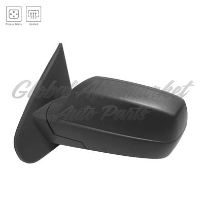 DOOR MIRROR RH POWER HEATED W/SPOTTER MAN-FOLDING TEXTURED CAP