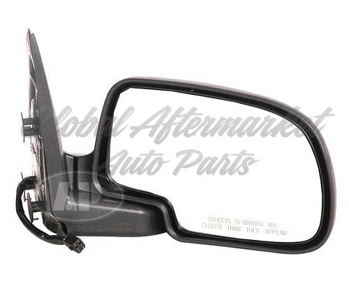 DOOR MIRROR RH POWER HTD W/MANUAL FOLDING W/PUDDLE LAMP TEXTURED