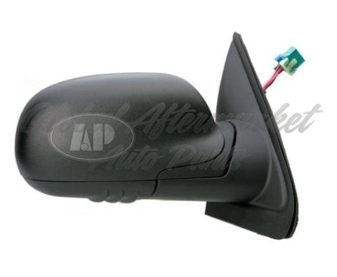 DOOR MIRROR RH POWER HTD W/O SIGNAL MANUAL FOLDING BLACK STD