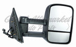 DOOR MIRROR RH POWER HTD TEXXTURED TRAILER TOW TYPE TELESCOPIC W/SIGNAL MANUAL FOLDING — photo 1