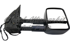 DOOR MIRROR RH POWER HTD TEXXTURED TRAILER TOW TYPE TELESCOPIC W/SIGNAL MANUAL FOLDING