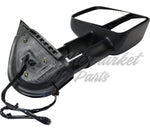 DOOR MIRROR RH POWER HTD TEXXTURED TRAILER TOW TYPE TELESCOPIC W/SIGNAL MANUAL FOLDING — photo 3