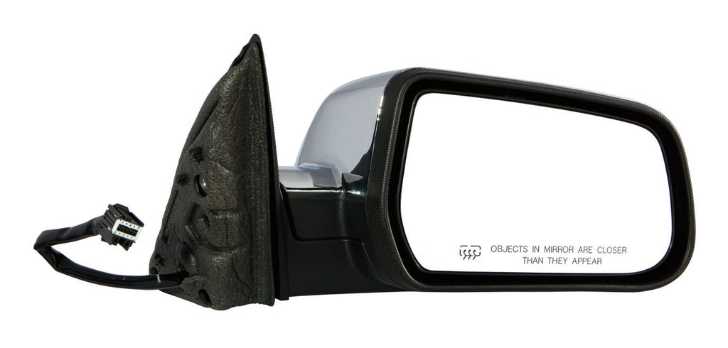 DOOR MIRROR RH POWER HTD CHROME