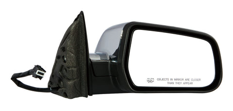 DOOR MIRROR RH POWER HTD CHROME