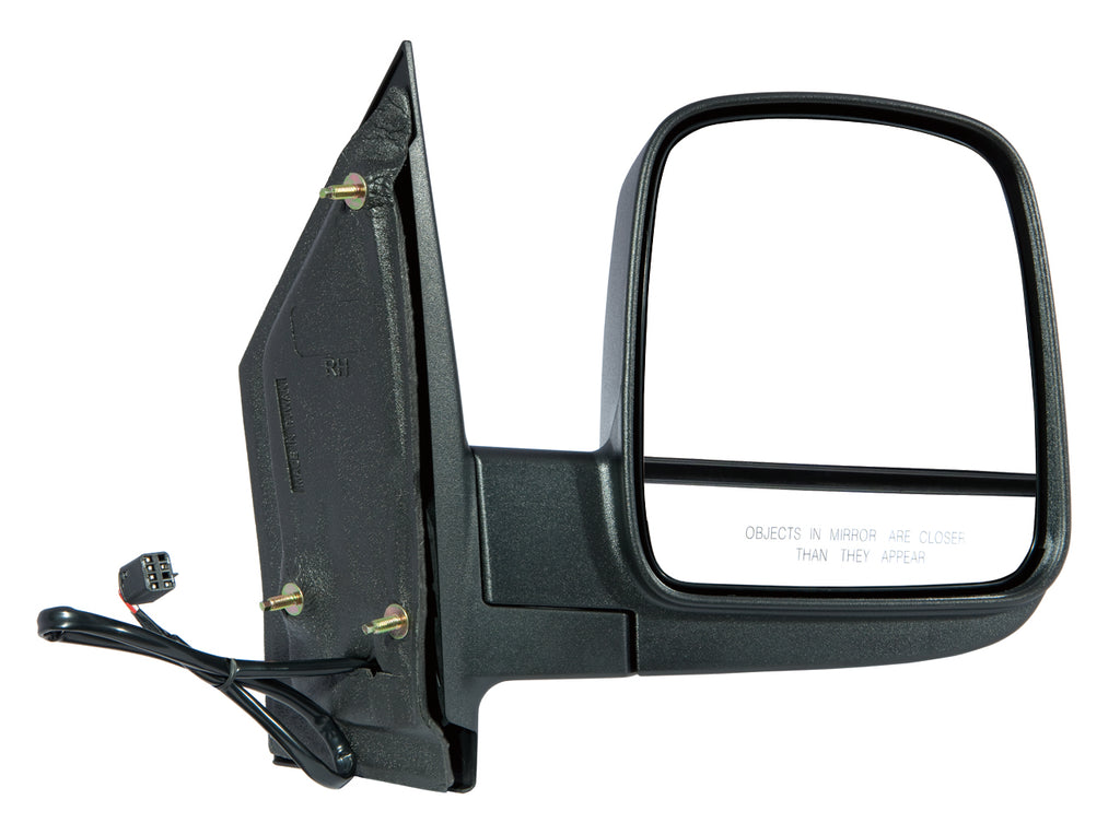 DOOR MIRROR RH POWER HTD MANUAL FOLDING TEXTURED DUAL GLASS