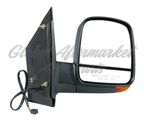 DOOR MIRROR RH POWER HTD W/SIGNAL MANUAL FOLDING TEXTURED DUAL GLASS