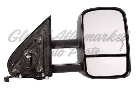 DOOR MIRROR RH POWER MANUAL FOLD/DUAL LENS/HTD W/SIGNAL TRAILER TOW TYPE
