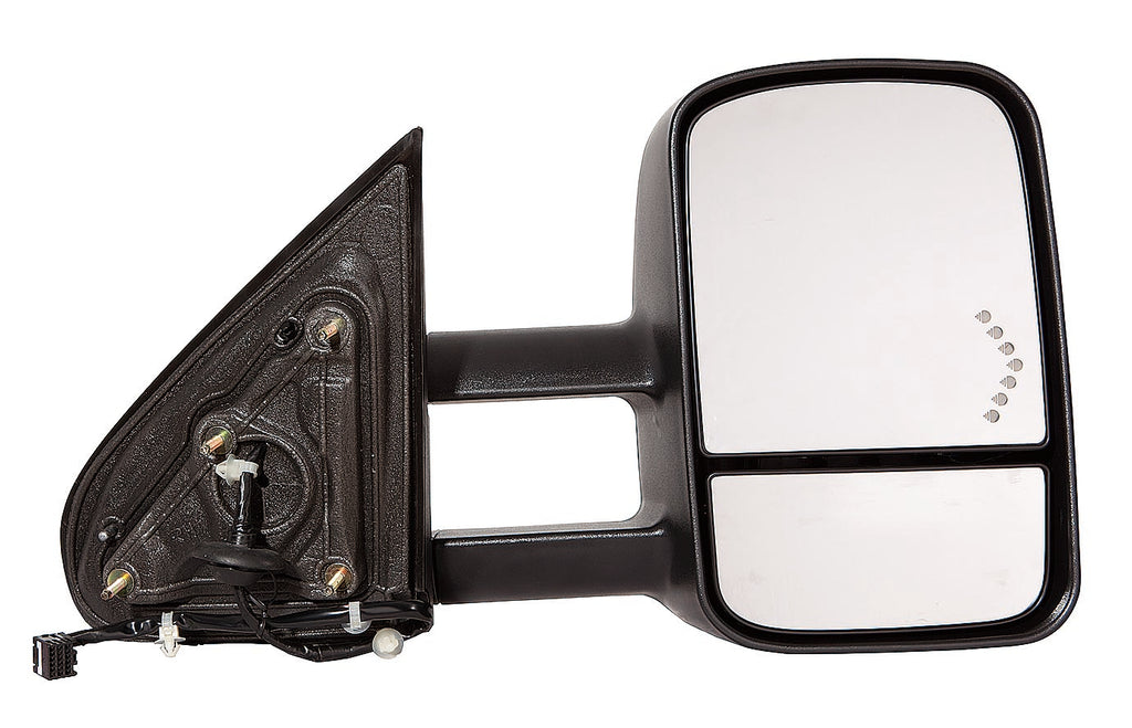 DOOR MIRROR RH POWER MANUAL FOLD/DUAL LENS/HTD W/SIGNAL TRAILER TOW TYPE