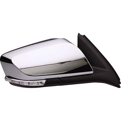DOOR MIRROR RH POWER HTD W/SIGNAL/PUDDLE W/O DIMMING GLASS CHROME