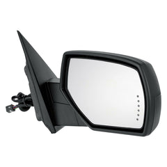 DOOR MIRROR LH POWER TEXTURED HTD STD TYPE W/SIGNAL/MEMORY/PUDDLE LAMP POWER FOLD