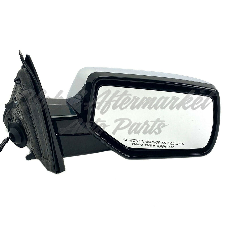 DOOR MIRROR RH POWER HTD CHROME MANUAL FOLD