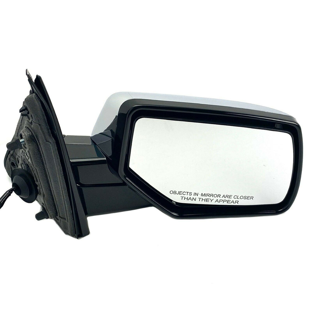 DOOR MIRROR RH POWER HTD CHROME MANUAL FOLD