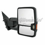 DOOR MIRROR RH POWER HTD TOW TYPE W/SIDE MARKER/IN-GLASS TURN SIGNAL/CARGO SPOTLIGHT — photo 1