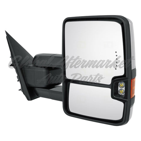 DOOR MIRROR RH POWER HTD TOW TYPE W/MEMORY/SIDE MARKER/IN-GLASS TURN SIGNAL/CARGO SPOTLIGHT